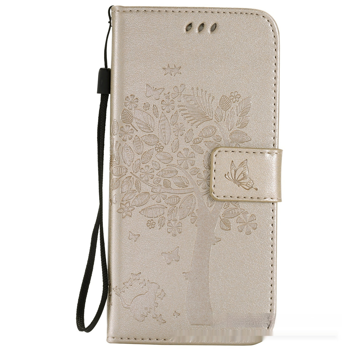 S23 Boite de téléphone mobile pour chat et arbre