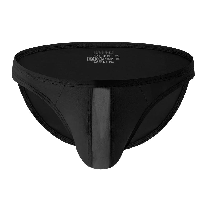 Modal Sexy hommes slips faible taille confortable et respirant haut élastique