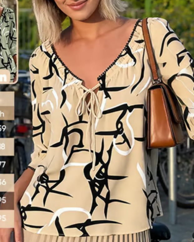 Women's mid-sleeve top