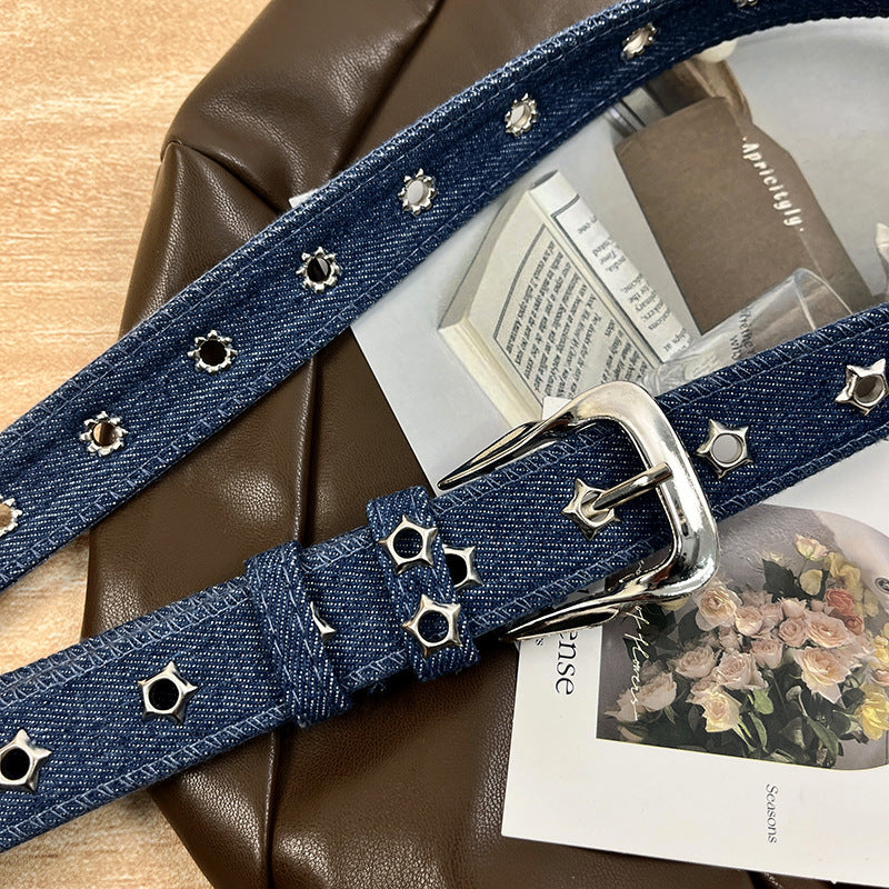Décoration de ceinture de denim à la mode coréenne