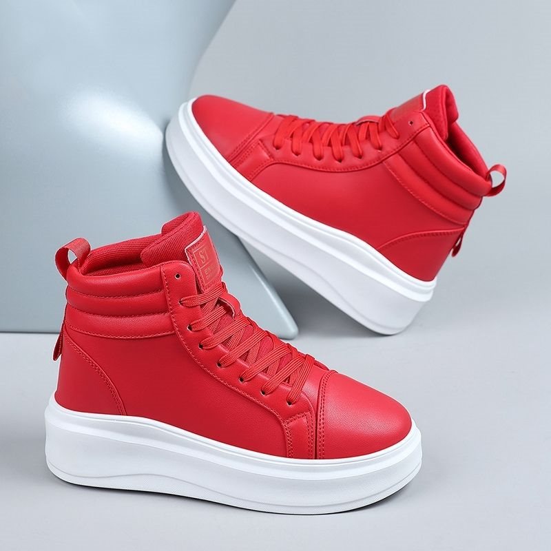 Couples Sneakers occasionnels élégants à quatre saisons de haute hauteur augmentant