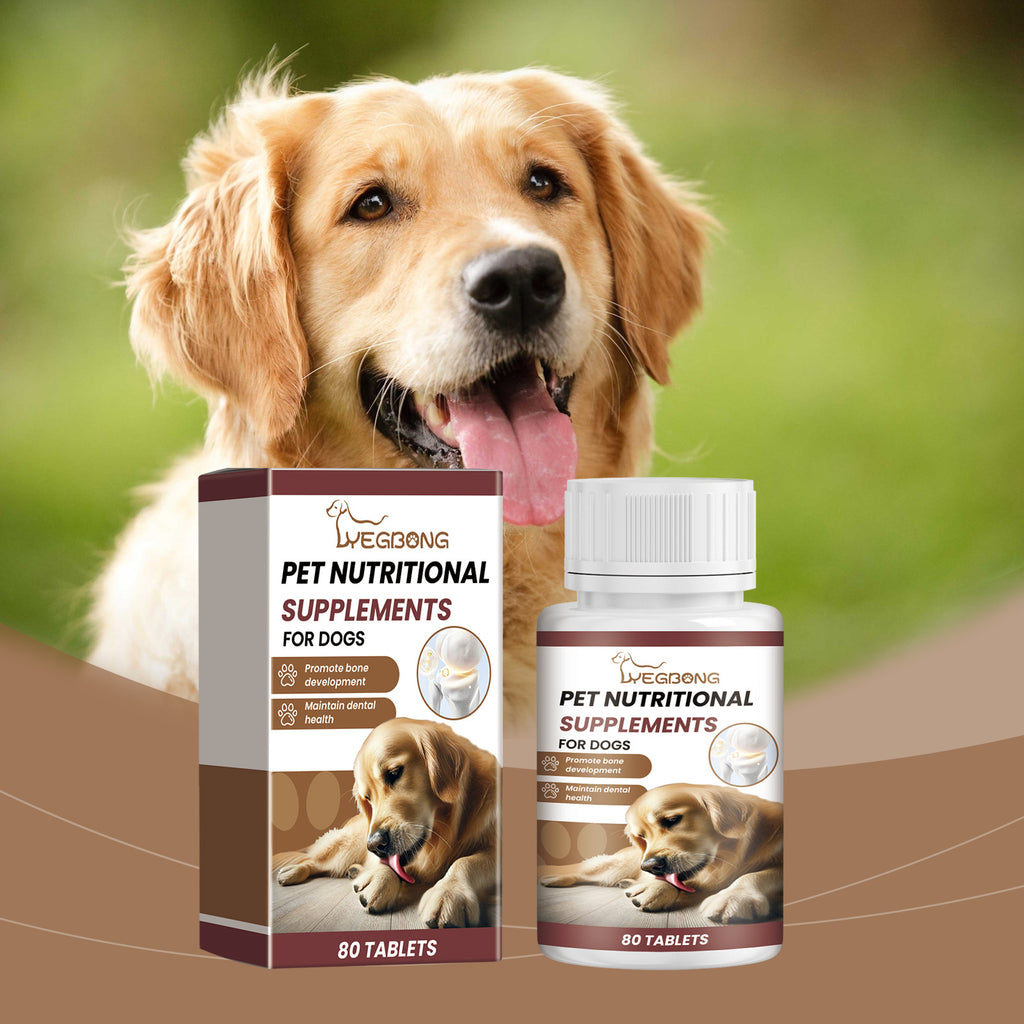 Supplément de vitamine pour animaux de compagnie pour une alimentation nutritive saine comprimés de calcium