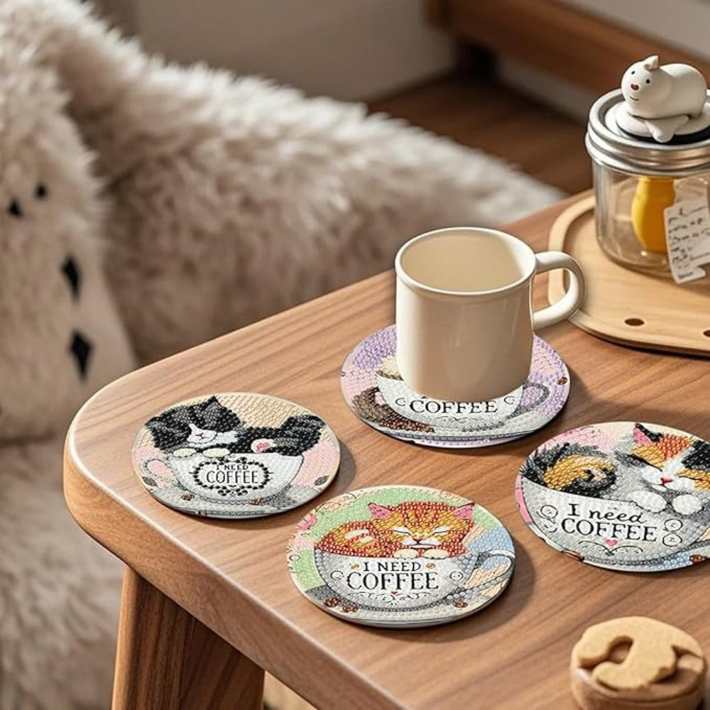 Diamant Art Dessin Coaster avec support