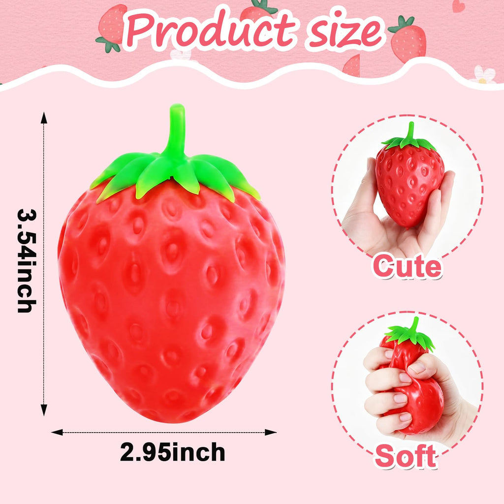 Fraise , Fraise Squishy Sensory Fidget Giant Jumbo Big Lent Rising Stress Ball Squ