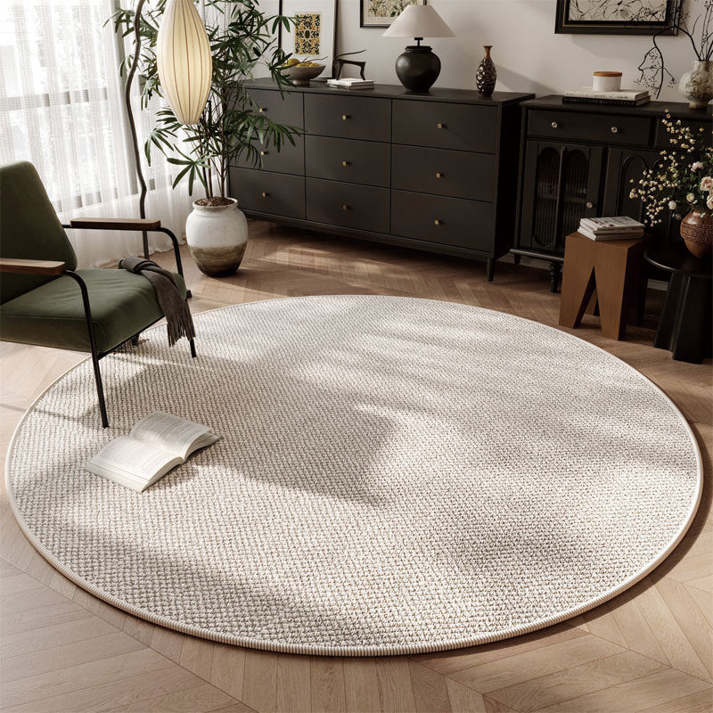 Rug rond à structure simple en sisal et à structure solide