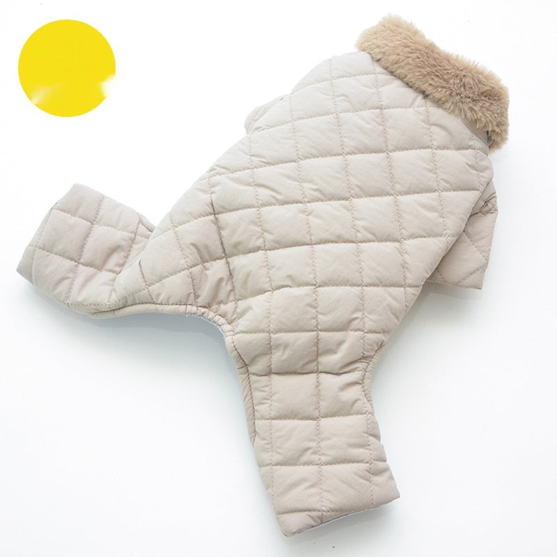 Manteau de coton pour chien de coton d'hiver