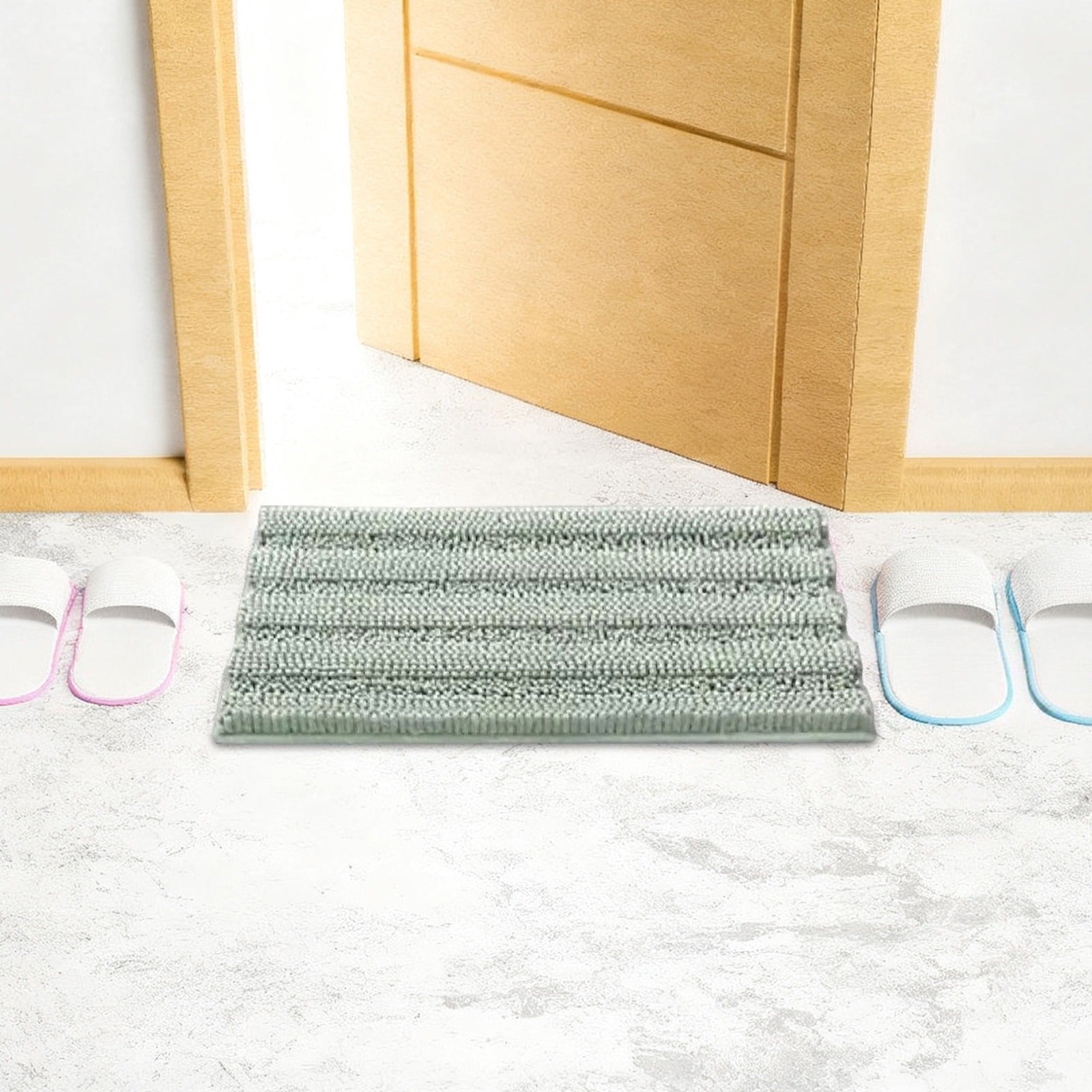 Set 2 pièces de tapis de bain vert Sage