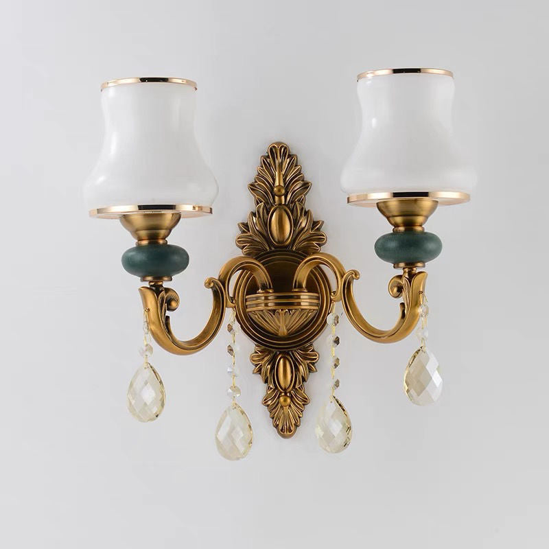 Céramique cristal mur sconce pour salon chambre et Villa côté lit