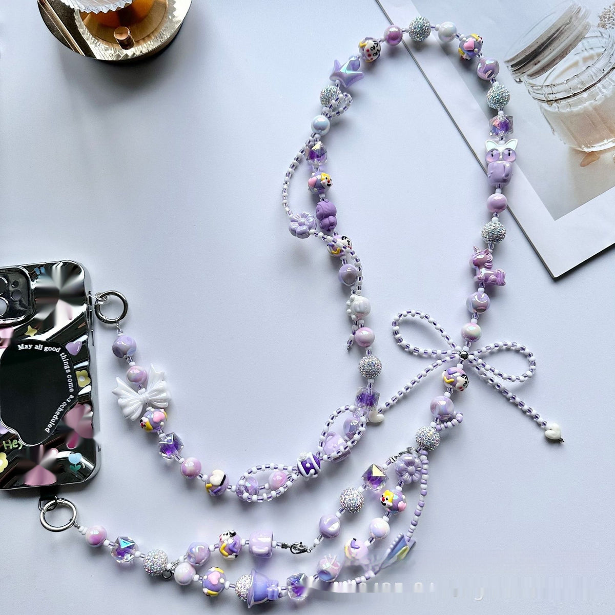 Painted Pearls Phone Cross-body Chains