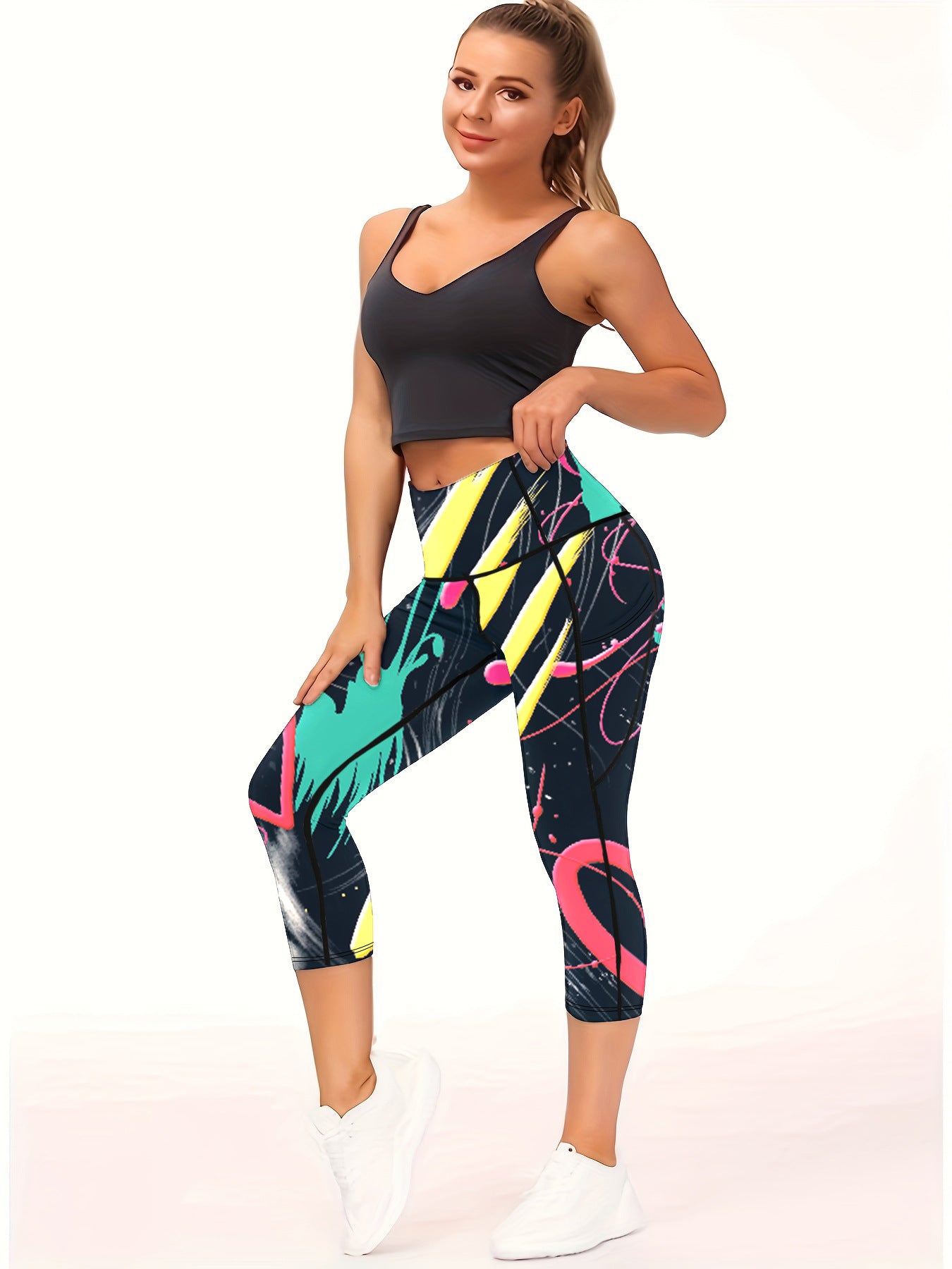 Pantalons de yoga avec impression