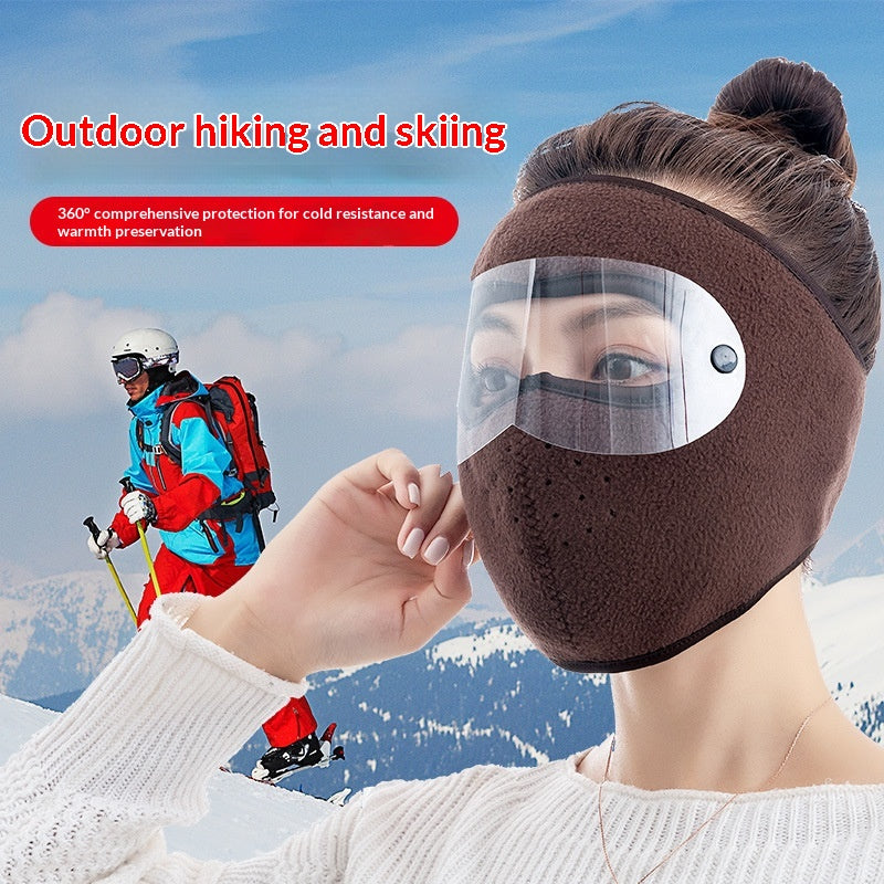 Masque de vélo d'hiver à l'épreuve de la poussière épaisse pour les femmes