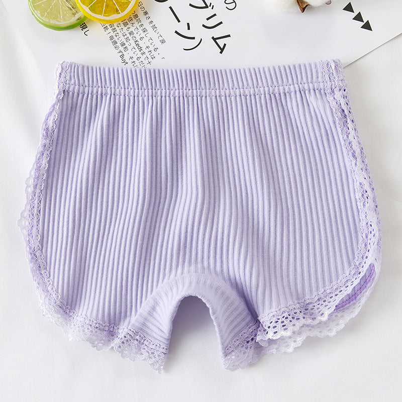 Pantalon de sécurité pour filles d'été en coton pur doublé anti-exposition