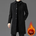 Lapelle de tempérament avec manteau de laine pour hommes Velvet