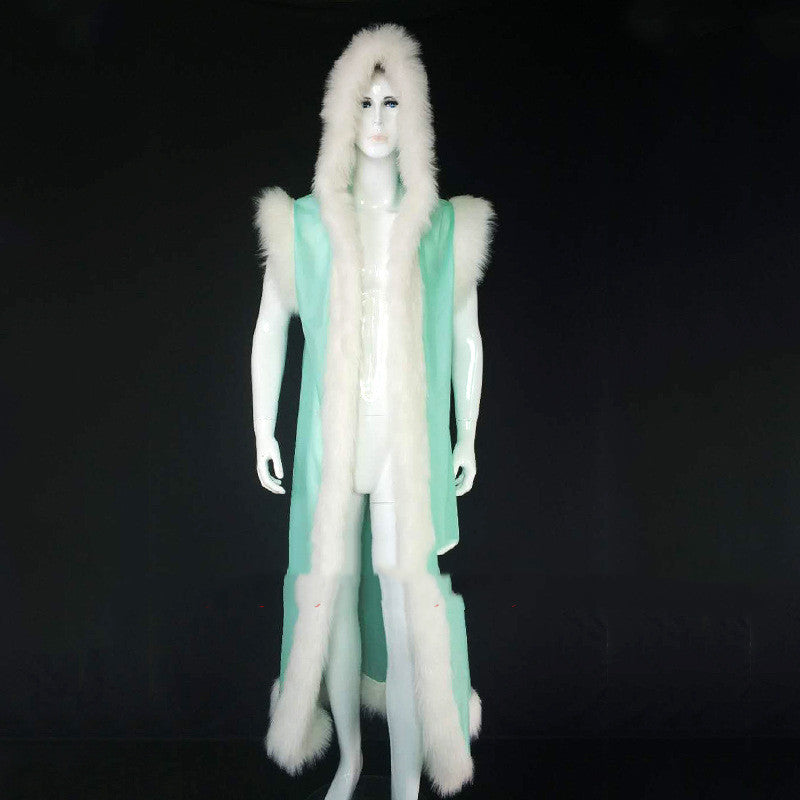 Costume Cosplay Anime en cuir long pu