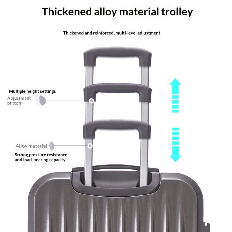 Valise de roulement multidirectionnelle et silencieuse