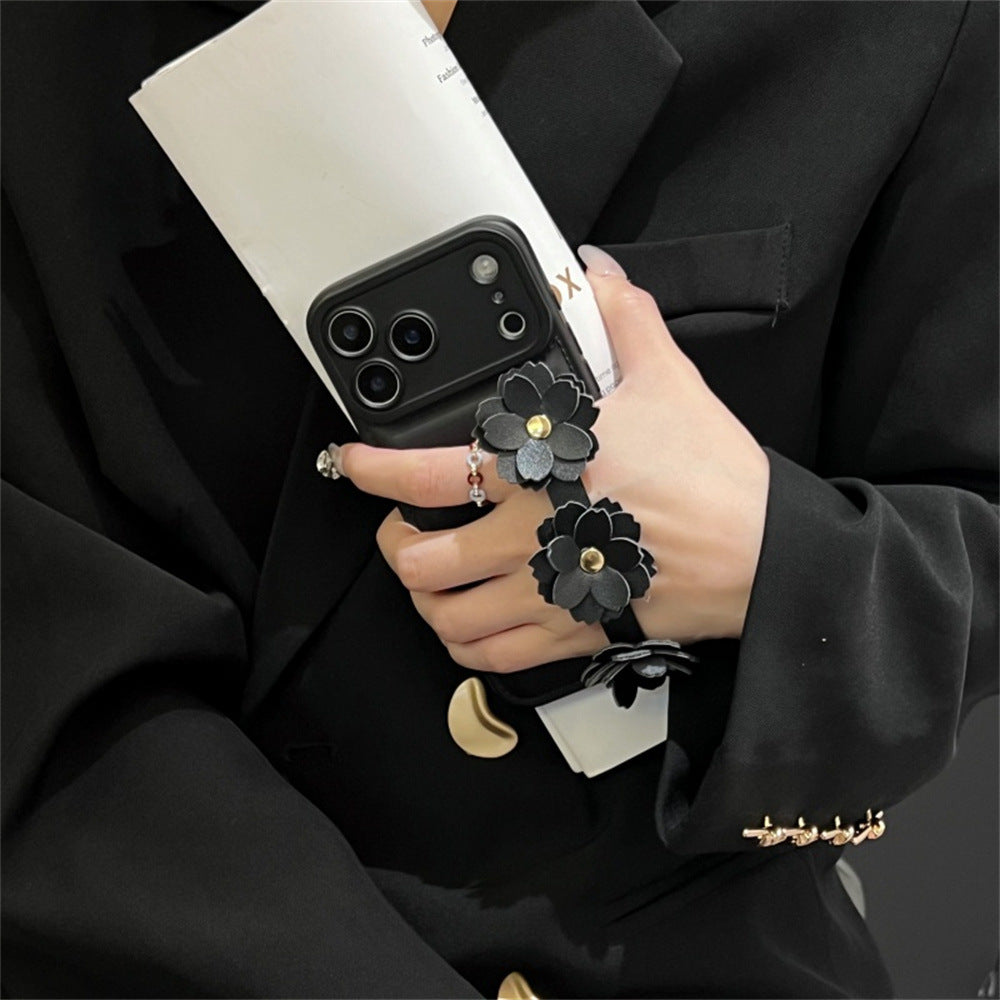 Camellia Buckle Phone Puffer Case