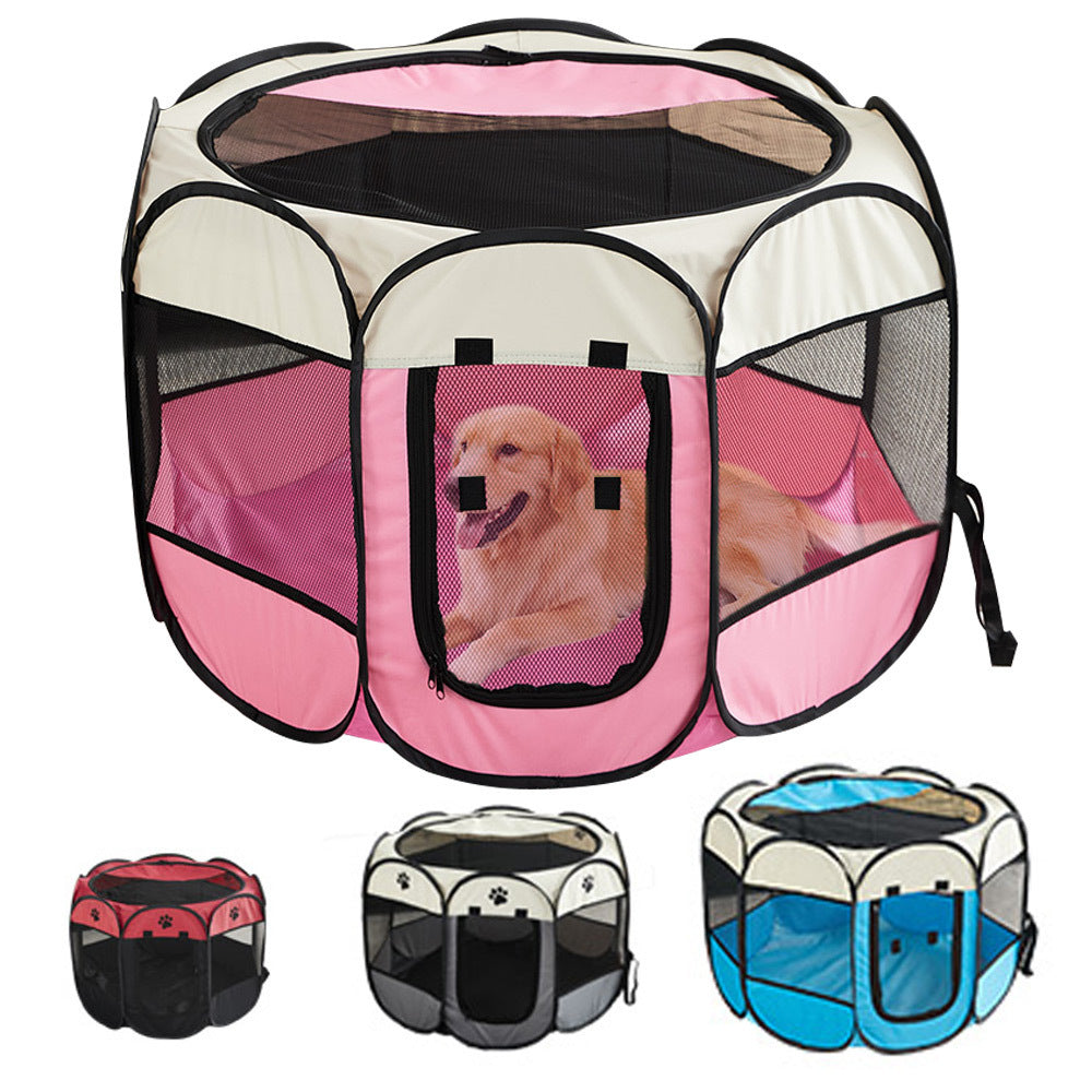Pet Octagonal Cage Fence pliant étanche