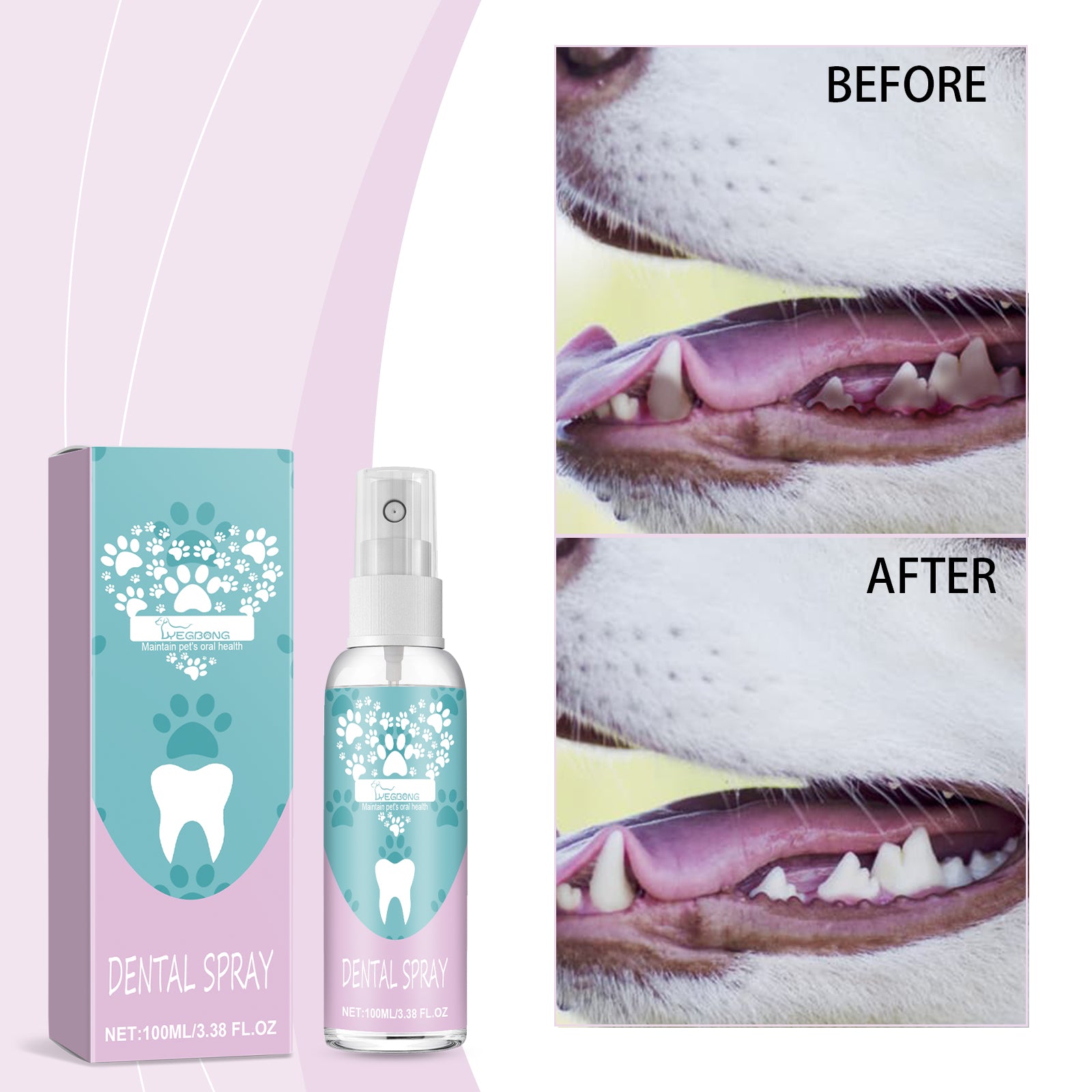 Vaporisateur de dents pour animaux de compagnie
