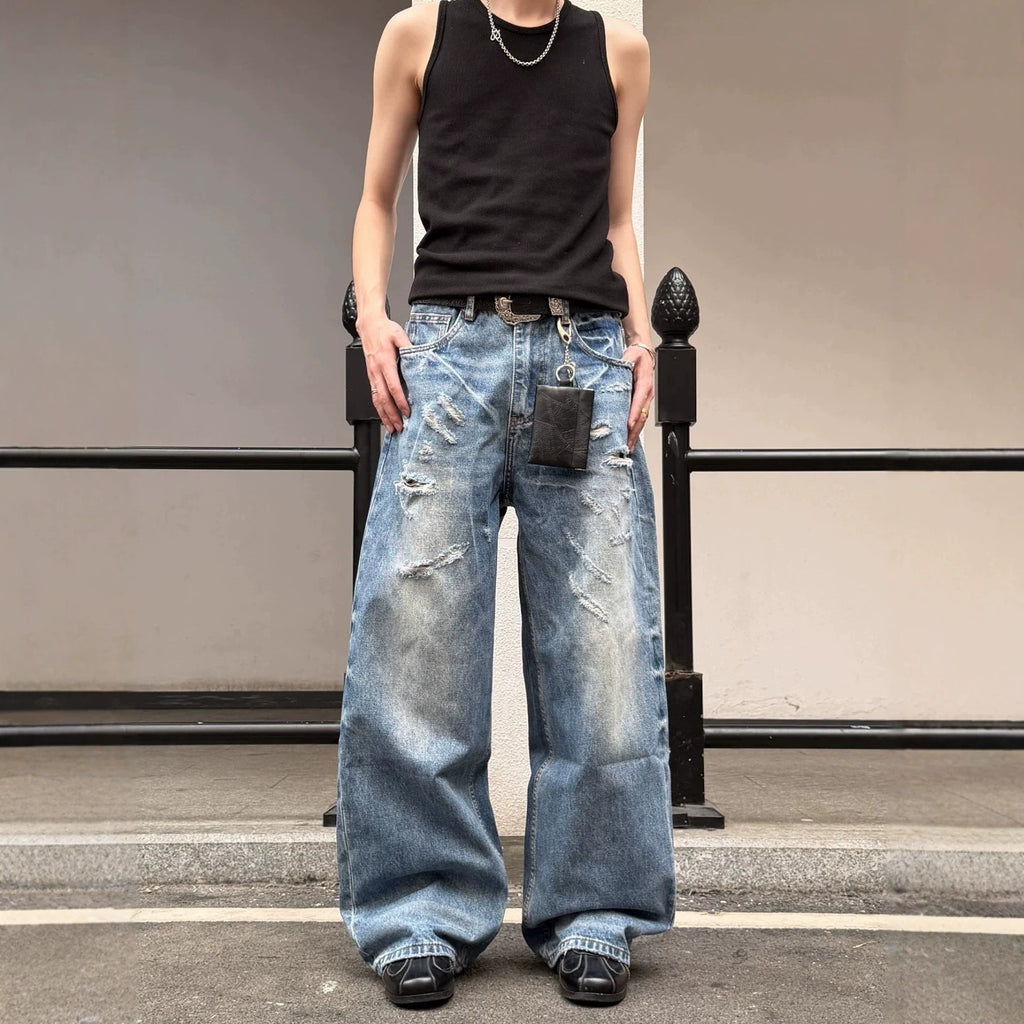 Hommes mode et polyvalents Ripped Jeans