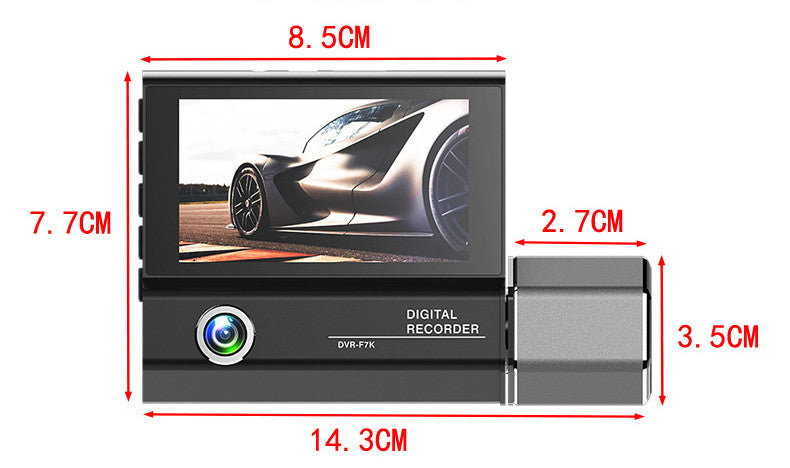 3 Lens Video HD 1080 P Tachygraphe