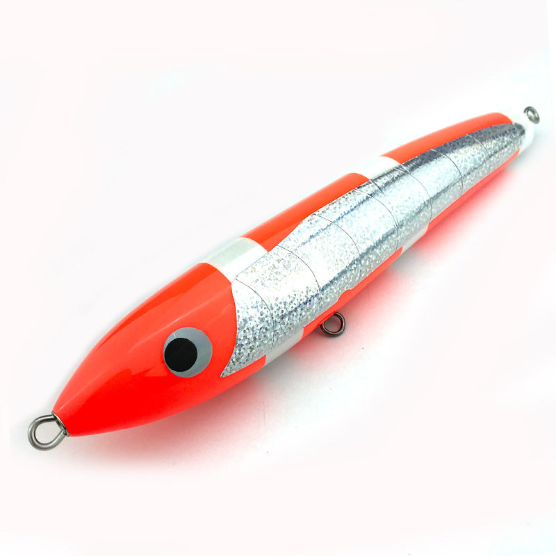 80g 90g Pêche artisanale en bois Lure Lure Pêche en mer Crayon de pêche en bateau