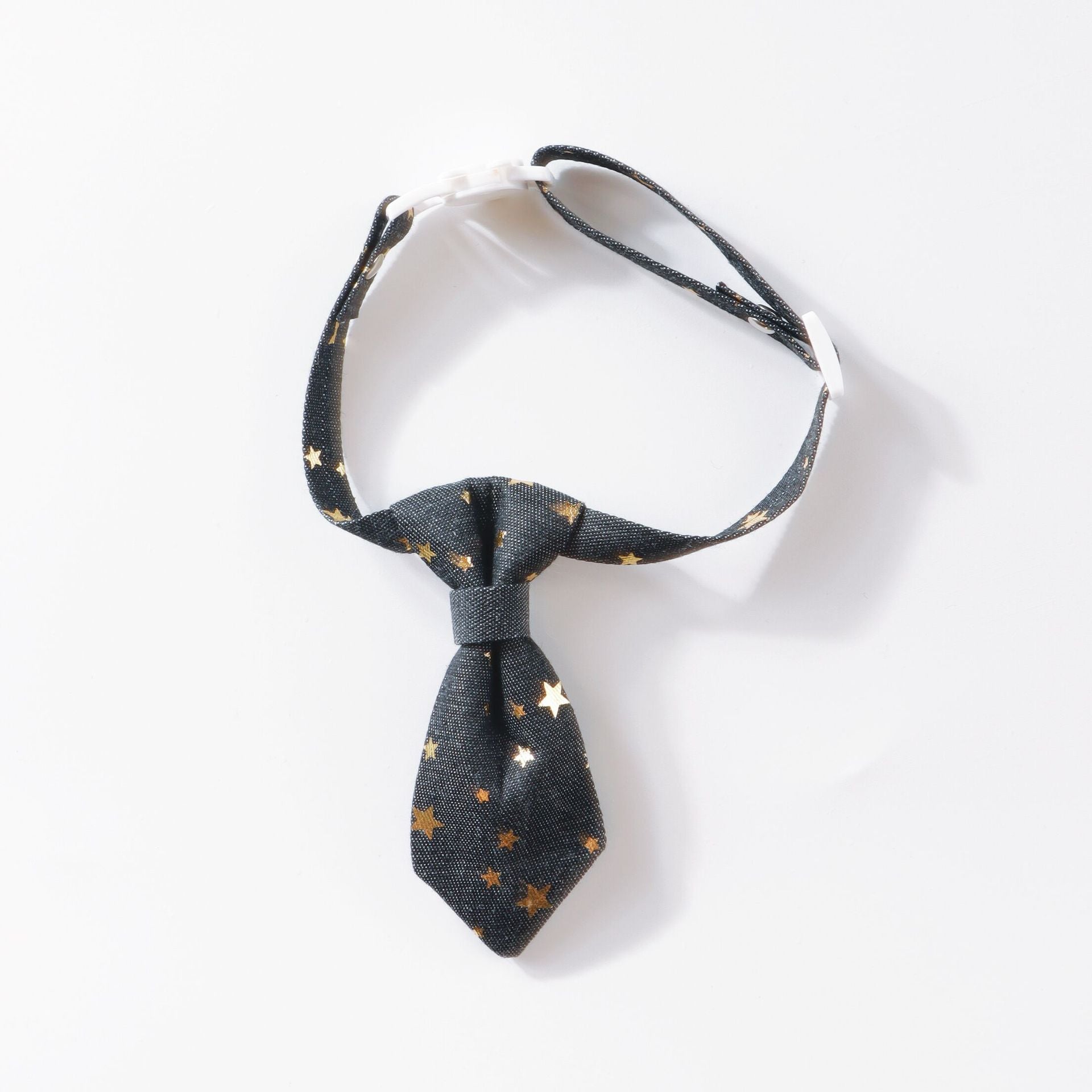 Collier de chien Designer pour petits chiens moyens Long Tie Golden Star Cou de fantaisie porter réglable
