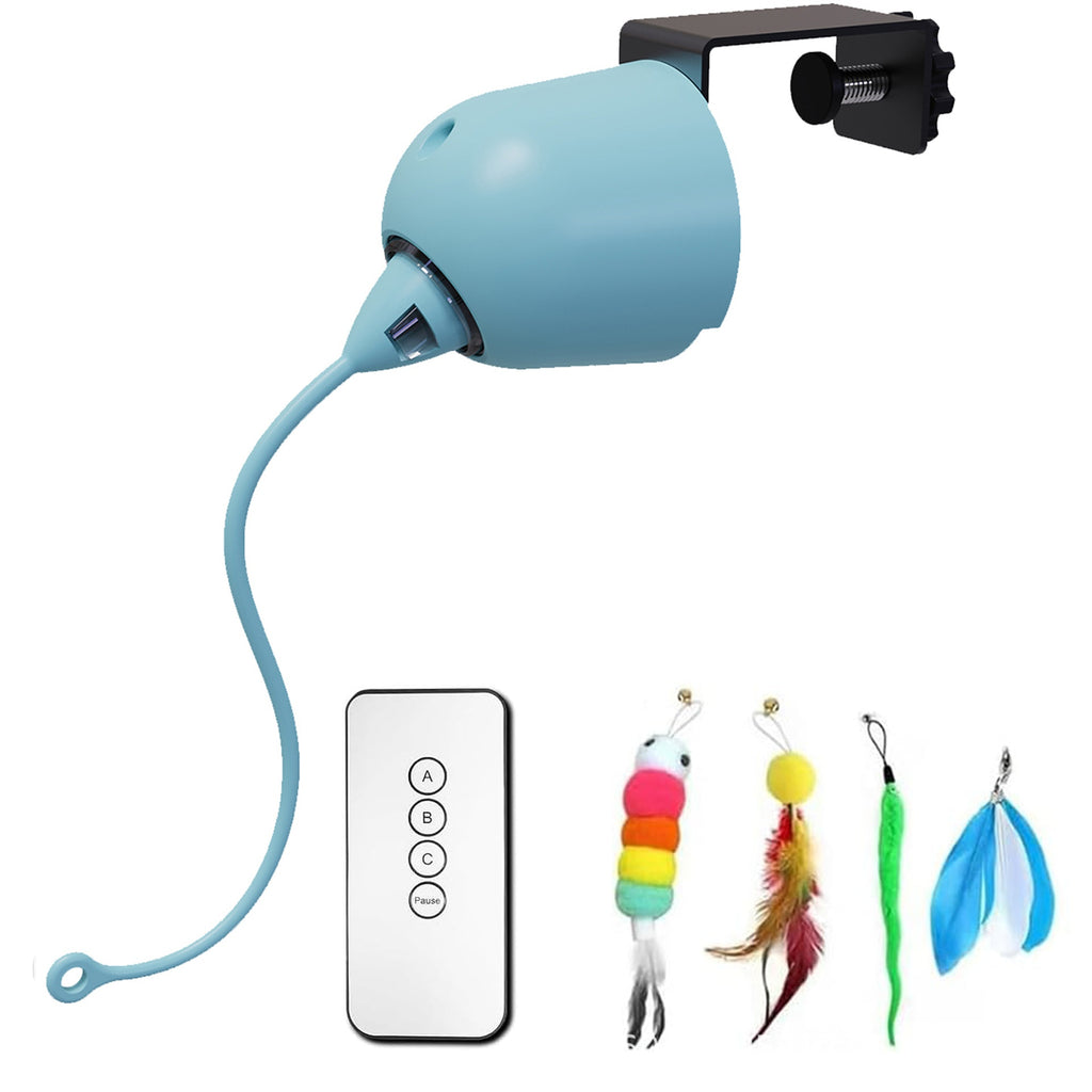 Smart Cat Teaser Stick Interactive Toy Porte suspendue à distance