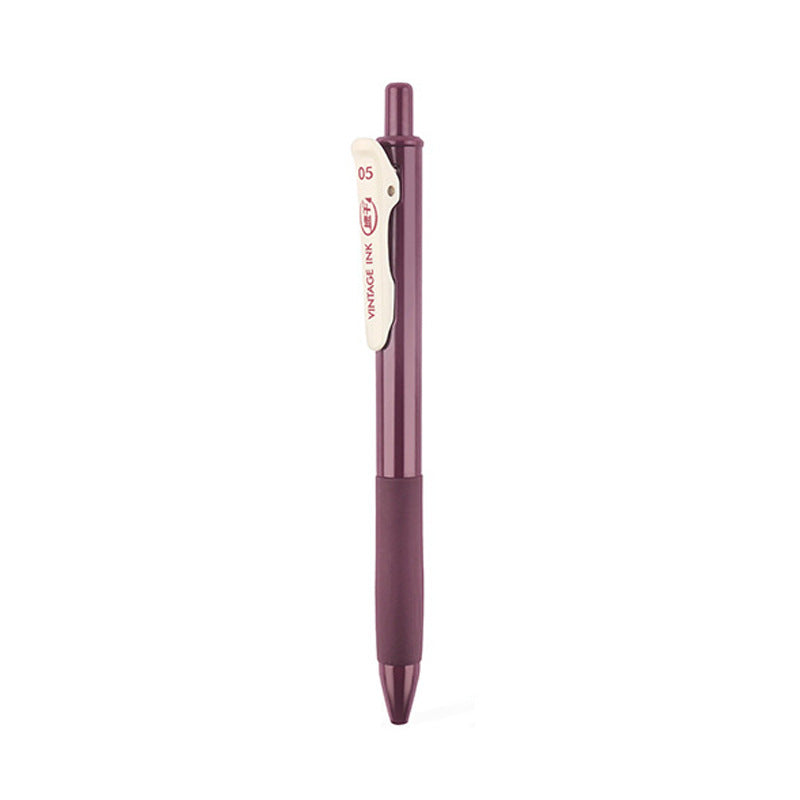 Rétro couleur Gel stylo ensemble de papeterie étudiante