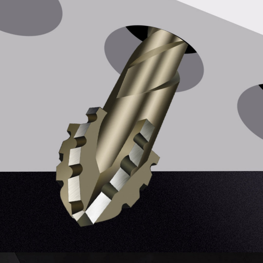 Perçage à sec excentrique à quatre lames Perceuse en aluminium en béton
