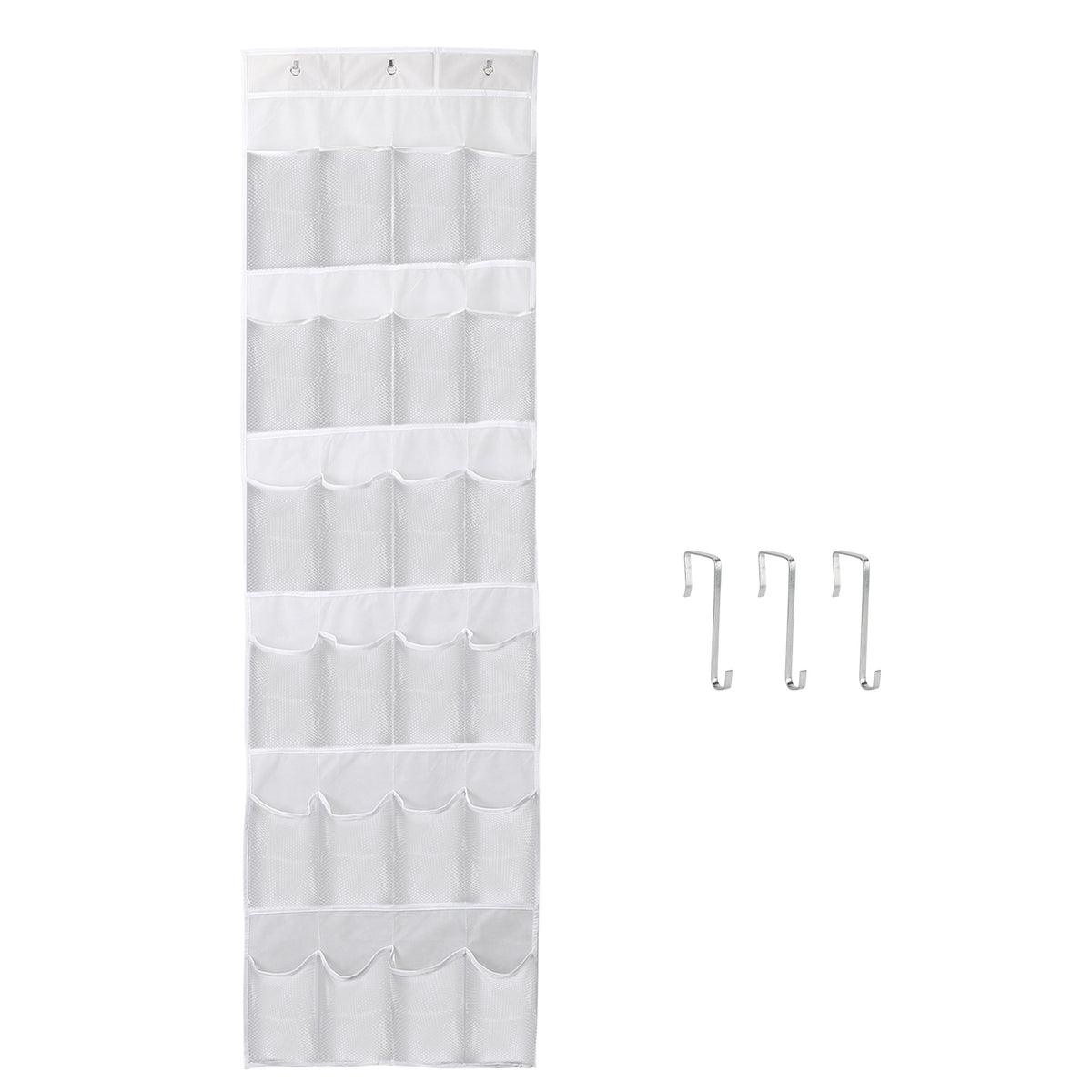 Sur la porte Sac de chaussures pour derrière la porte 24-Pocket cristal clair Organisateur 6-Layer Hang