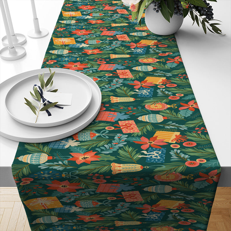 Table de Noël Runner Linge de restaurant isolé nappe