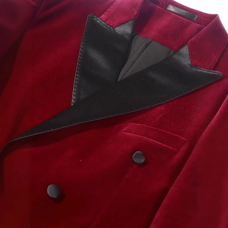 Veste mode en velours casual pour homme