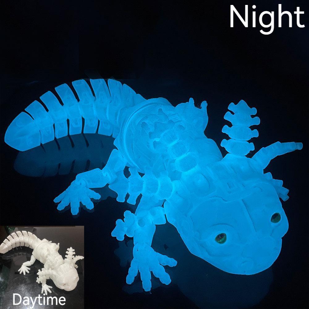 Salamandre mécanique imprimée en 3D Une figurine décorative mobile