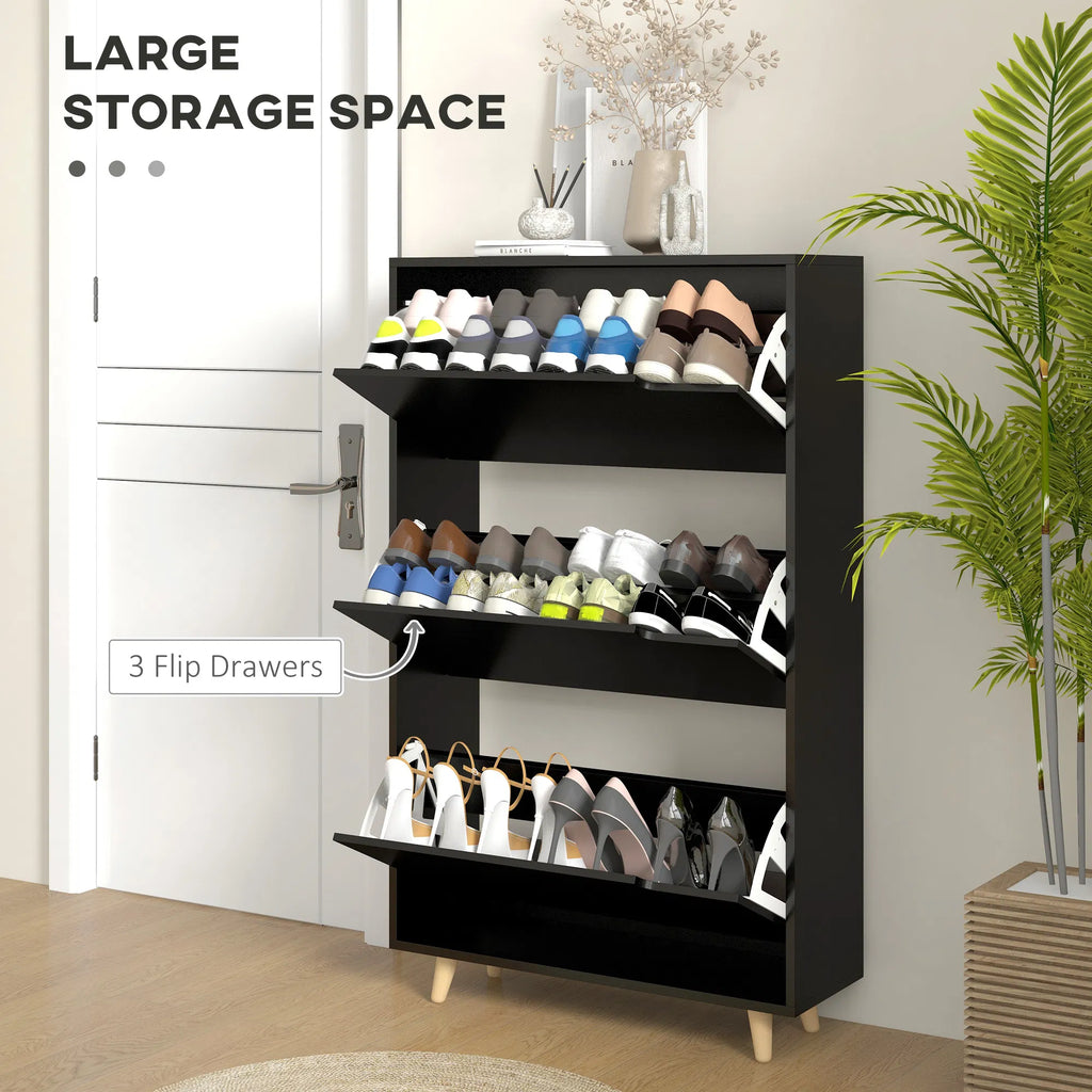 Armoire de rangement avec 3 tiroirs et étagères réglables