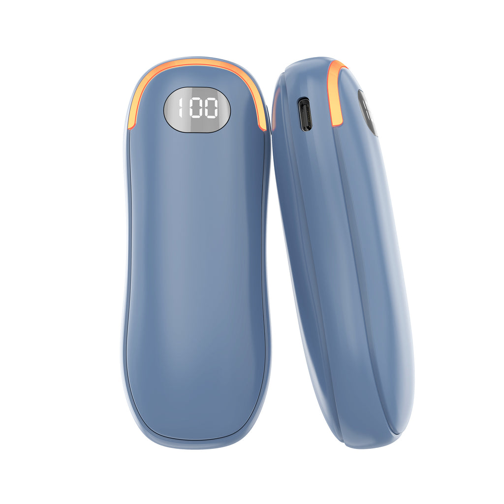 Power Bank Hand Warmer Affichage numérique Régulateur de température Double face chauffant Pad