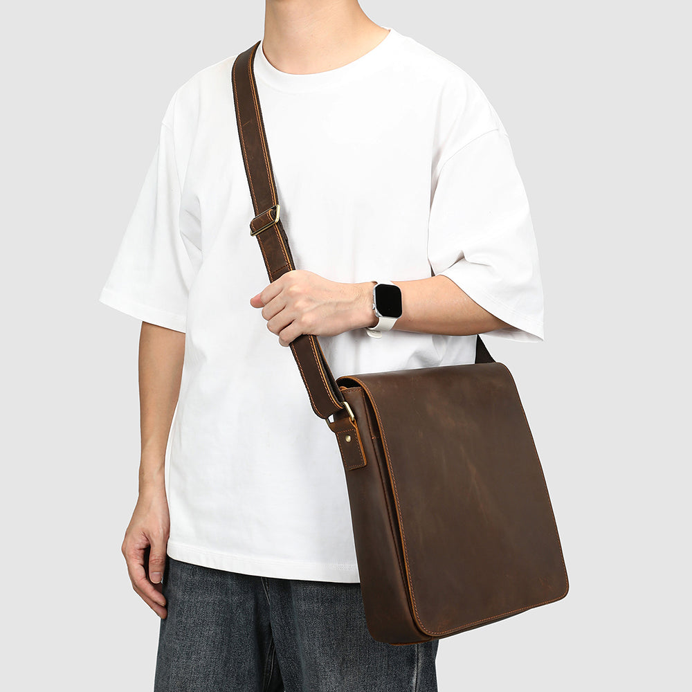 Sac croisé en cuir premium pour homme