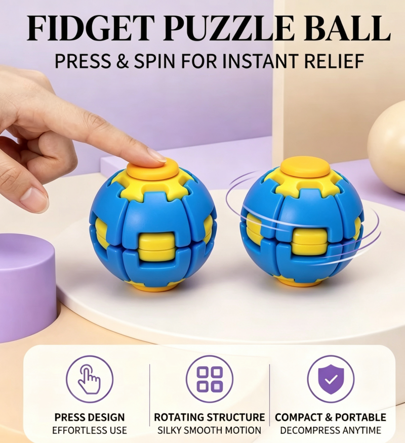 HelixCore Spiral Rotating Fidget Ball