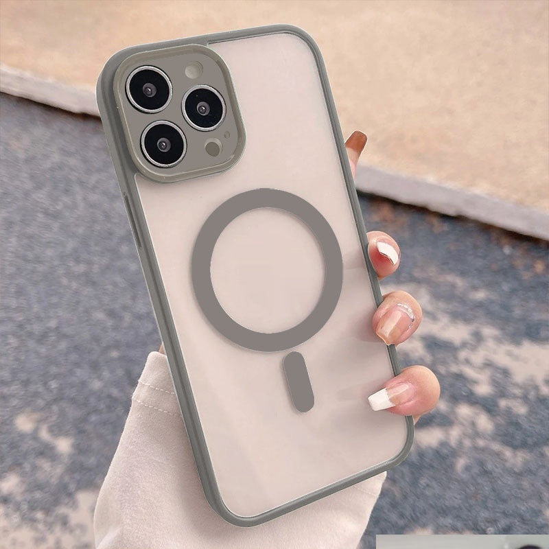Housse de protection transparente pour téléphone magnétique