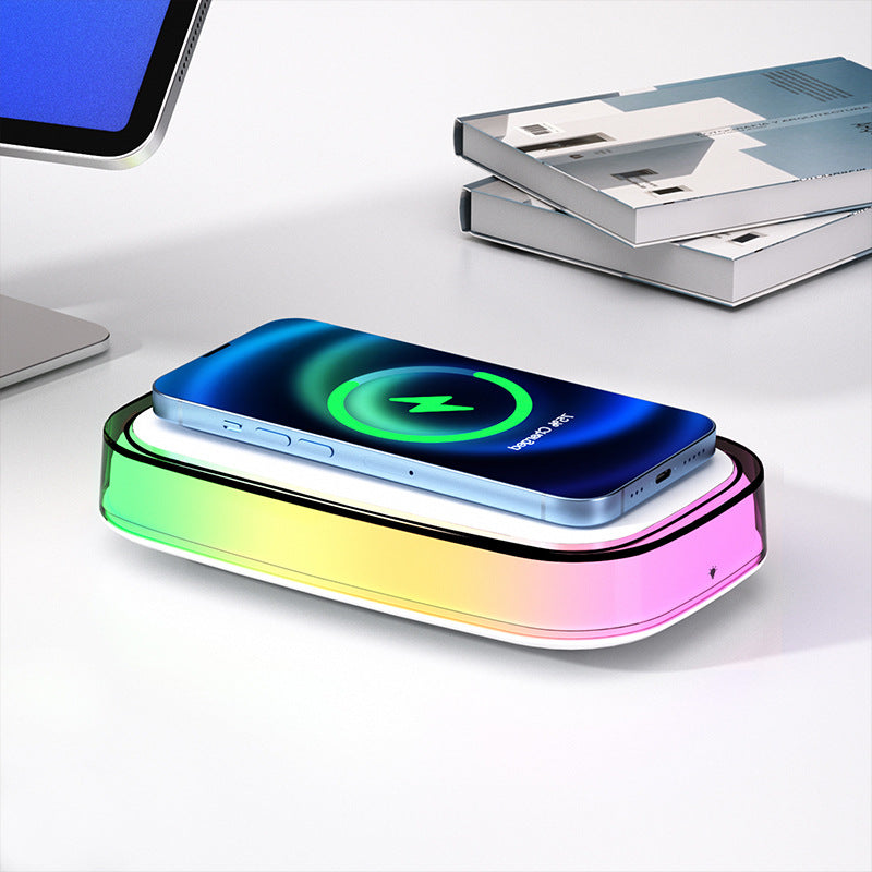 15W Smart Phone Universal sans fil charge rapide Touch petite lampe de nuit