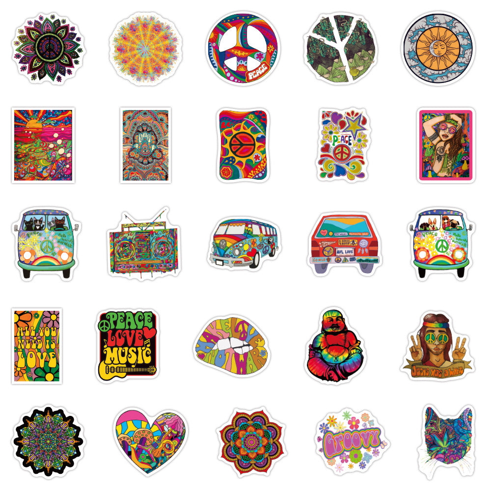 Personnalité Doodle Suitcase Notebook Suitcase Skateboard Auto Sticker