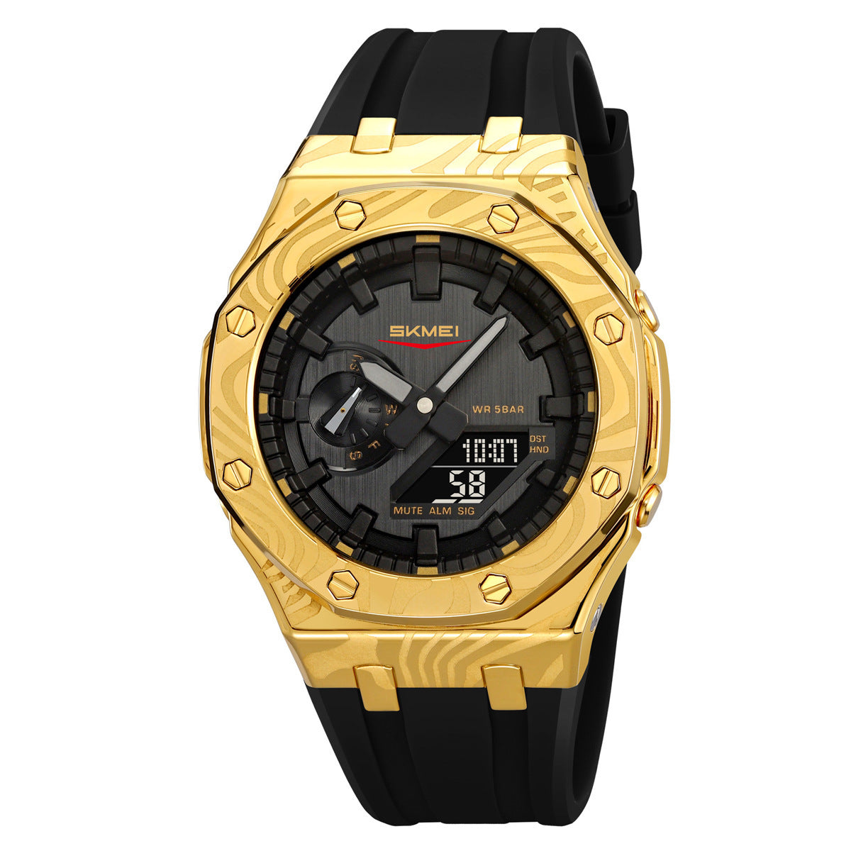 Montre numérique multifonctionnelle étanche pour hommes