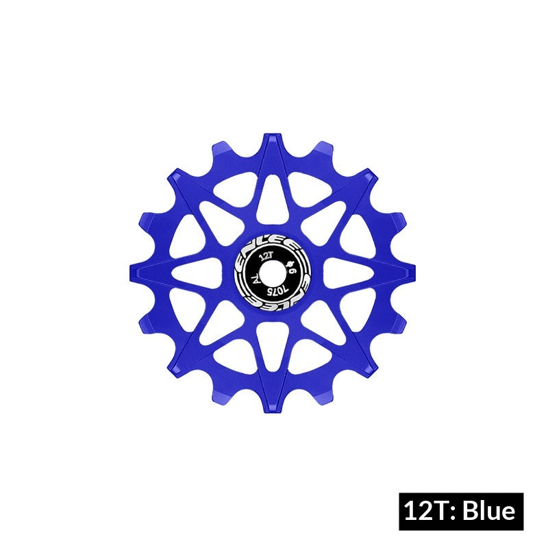 Positive derailleur and negative teeth