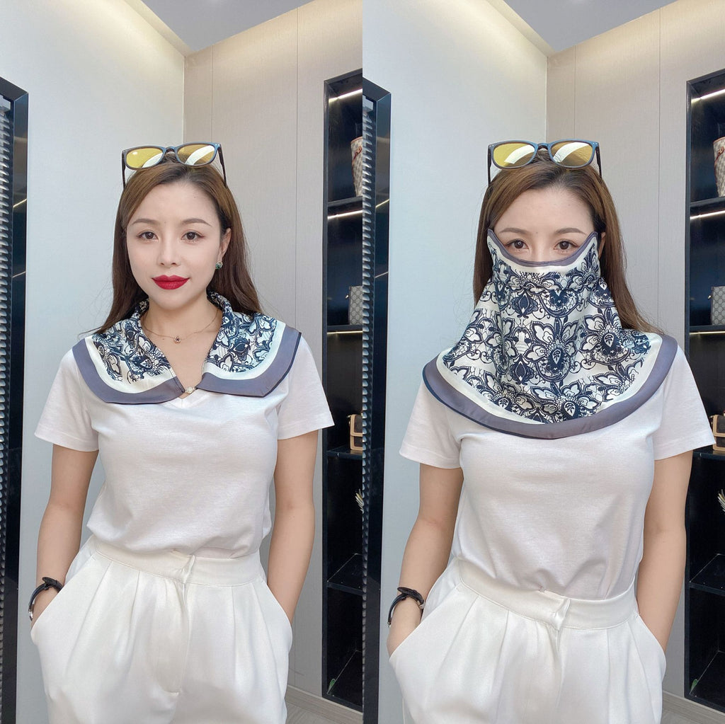 Masque d'écran solaire d'été imprimé pour femmes
