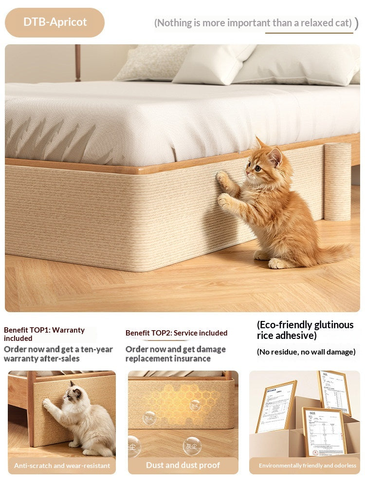 Porter résistant et non Shedding Vertical Wall Sticker Cat Scratch Board