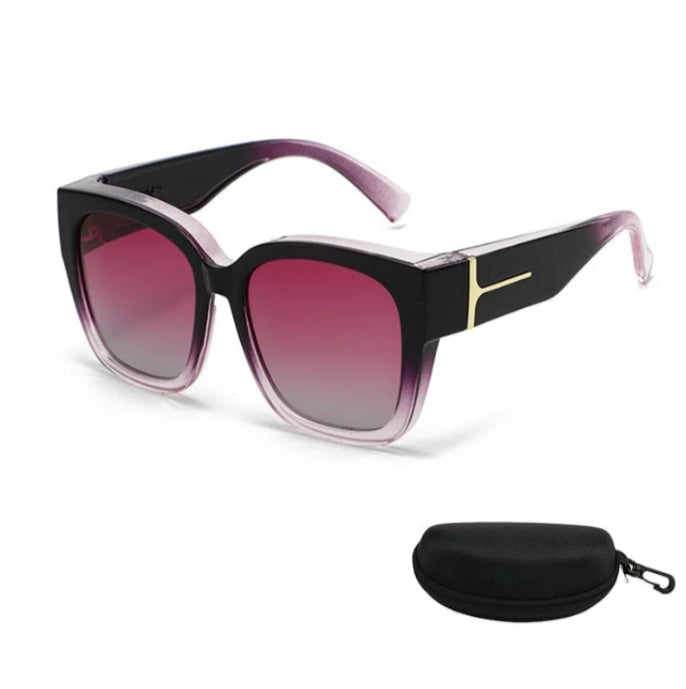 Lunettes Myopia surdimensionnées de style coréen avec une impression léopard pour un look premium