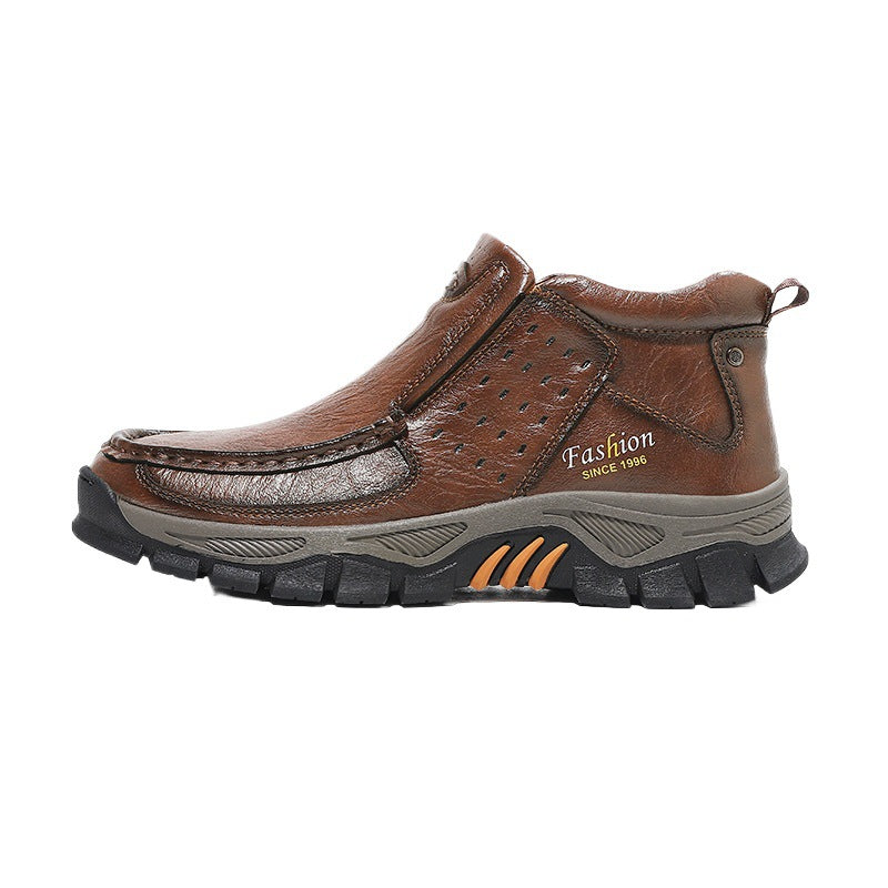 Bottes de cheville en métal casual hommes