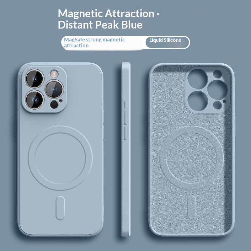 Boîtier de téléphone magnétique en silicone liquide