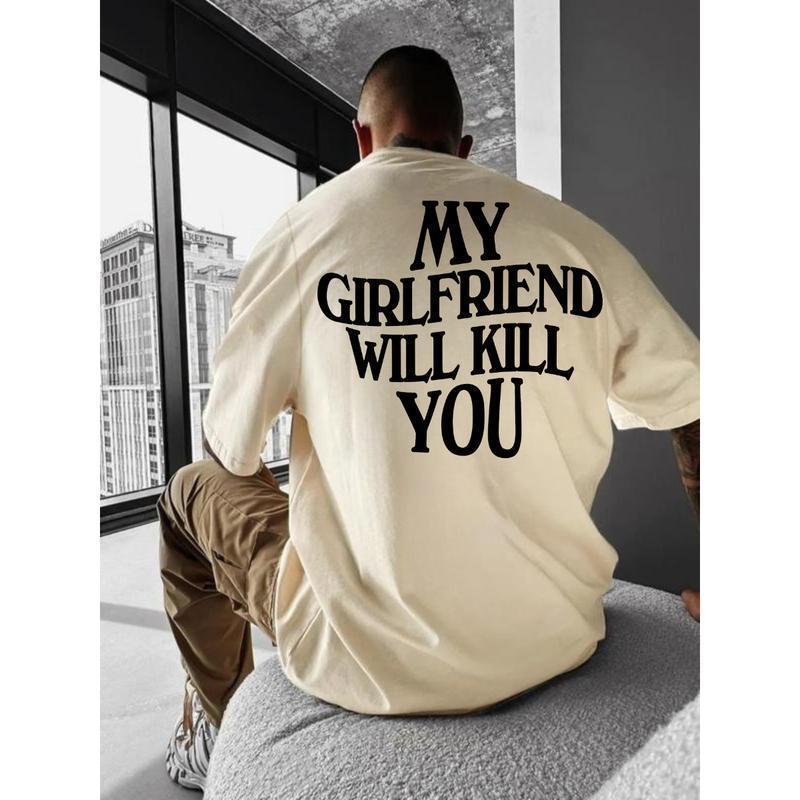 T-shirt en coton taille européenne pour hommes