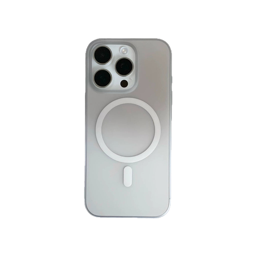 Gradient Mist de glace givré Aspirateur magnétique boîtier de téléphone PC ultra-mince résistant à la chute
