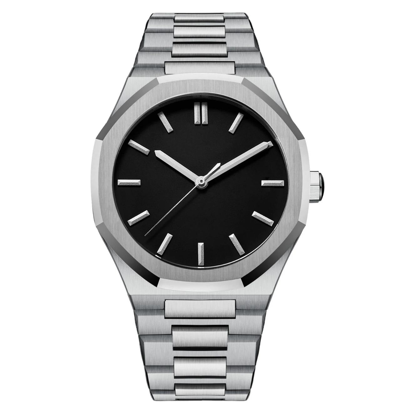 Mouvement Quartz Montres homme carrées deux pièces étanche